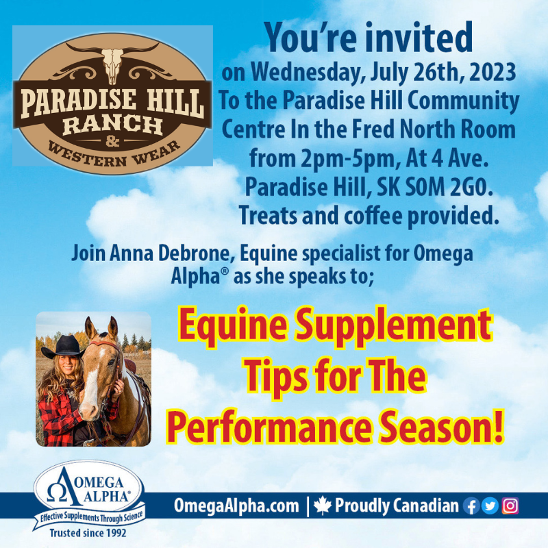 MARK YOUR CALENDAR Paradise Hill Ranch and Western Wear