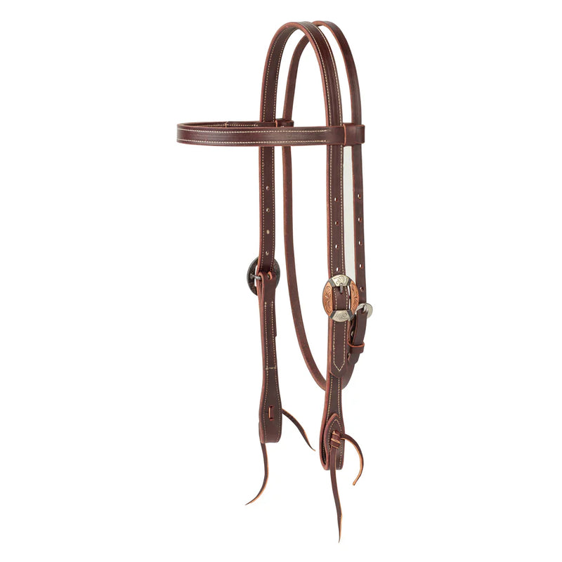 TK10058-00-28 Headstall Browband Burgandy Latigo Designer