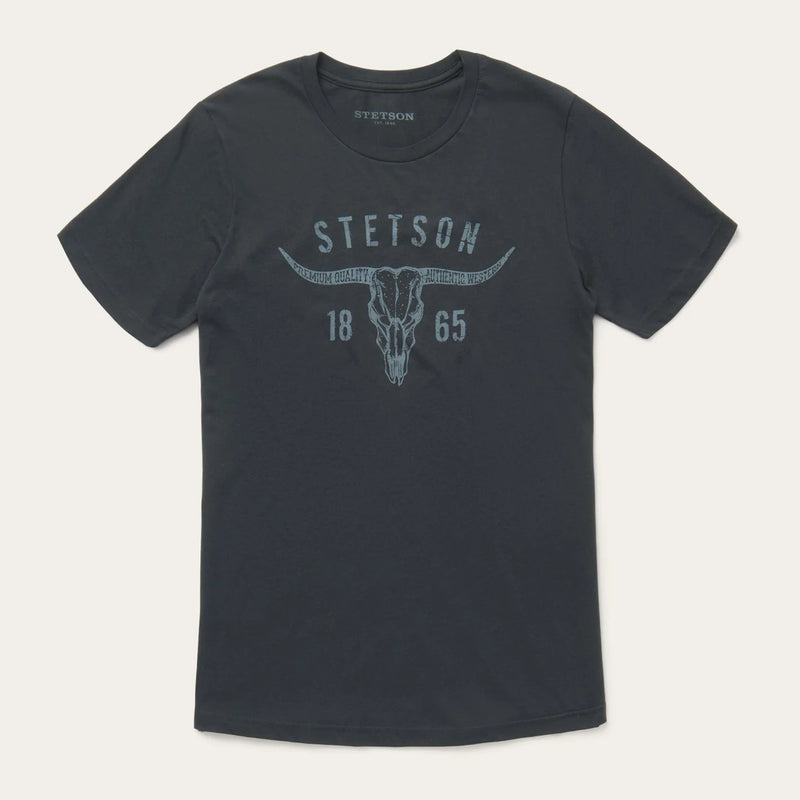 CL11-076-0562-0892 Men's Stetson Tshirt-Longhorn "American Heritage"