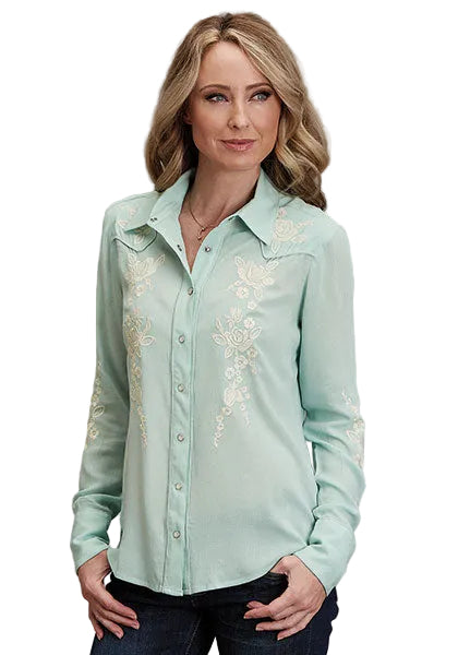 CL11-050-0565-2016 Women's Floral Rayon Blouse L/S