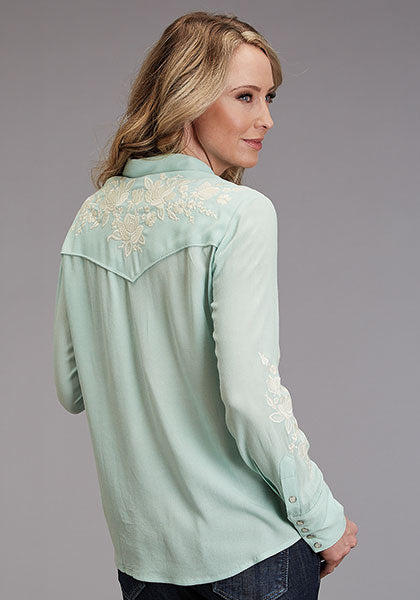 CL11-050-0565-2016 Womens Floral Rayon Blouse L/S