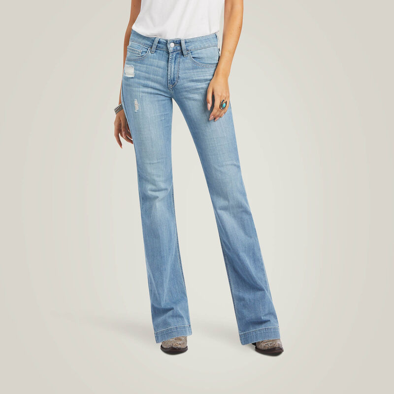 CL10040504 Ariat Ladies Jeans Trousers- Aisha- Wide Leg