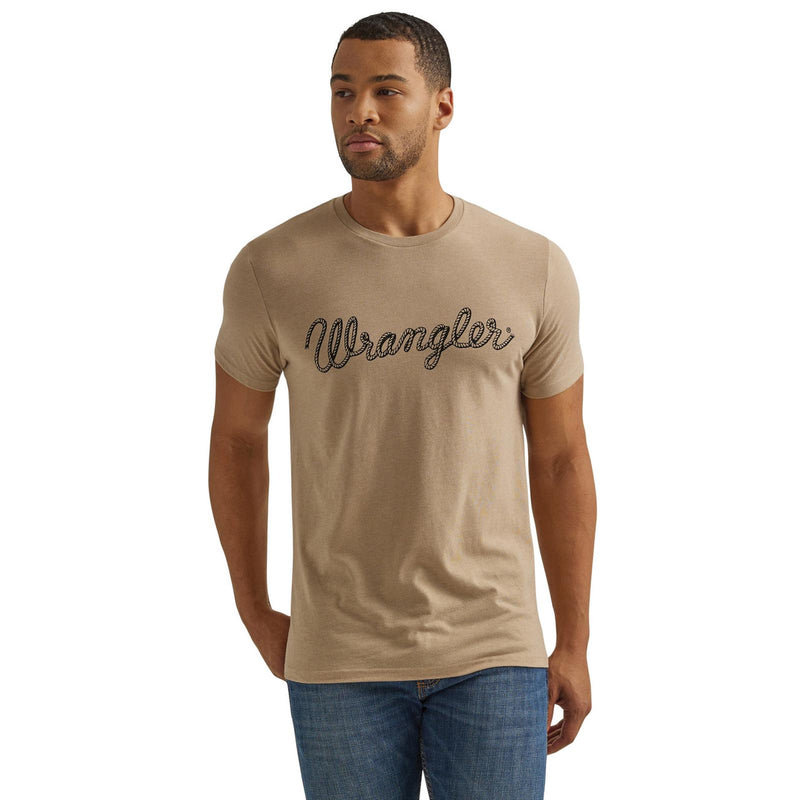 CL112344-L-TAN Wrangler Mens T-Shirt