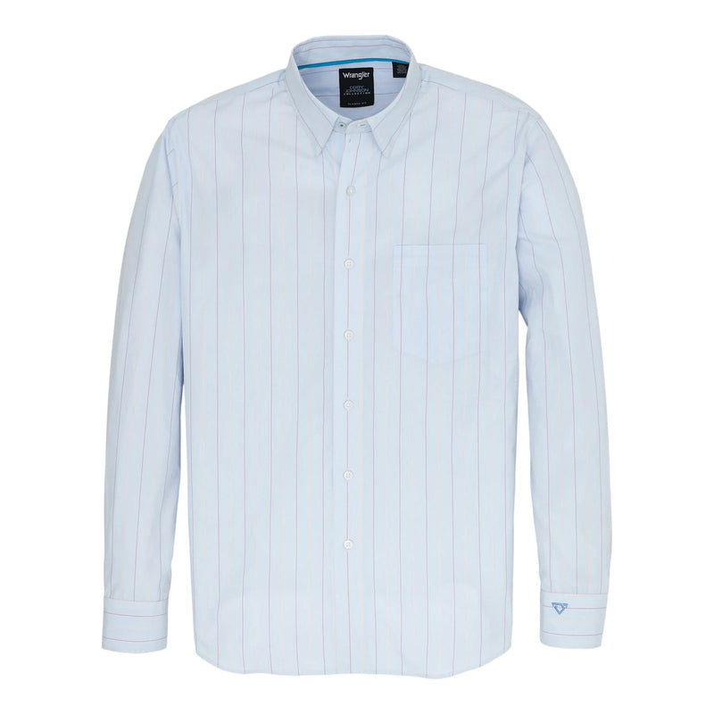 CL112359668-XL-L Blue Wrangler COJO Collection Men's L/S-Stripe
