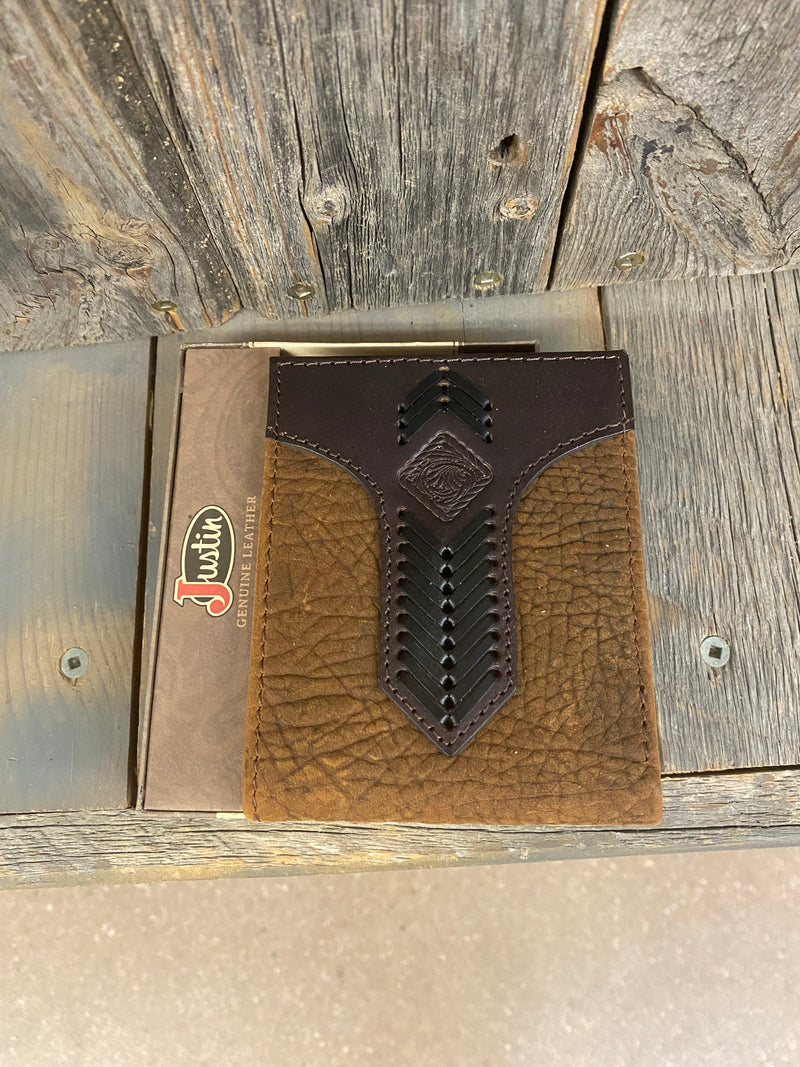 BG2512391387 Bifold Wallet w/ Oiled Stitched Yoke