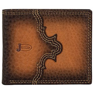 BG2172768W1 Justin Bifold Wallet Burnished Brown