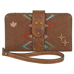 BG22029717 Justin Ladies Wallet Embroidered Pattern