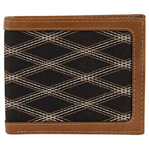 HG22054842W5 Justin Slim Bifold Wallet Crisscross Stitch