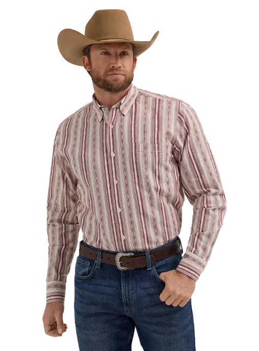 CL112357669 Wrangler Cody Johnson- L/S Buttom Up Shirt- Striped