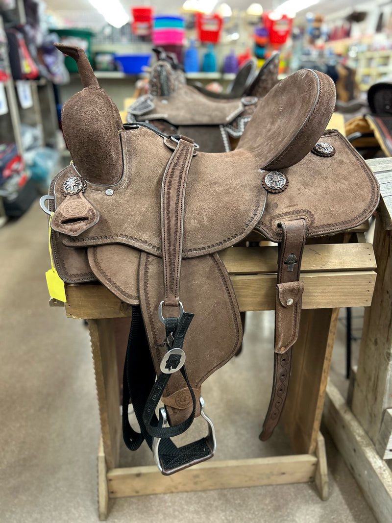 TK50043 NORTH ROCK Barrel Saddle 15" Full Roughout
