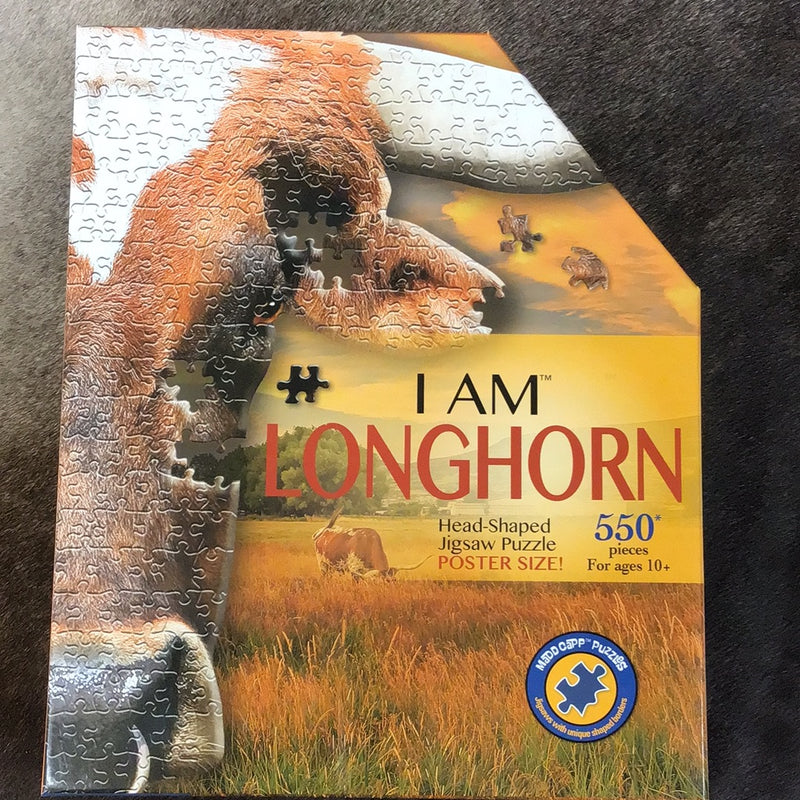 BGM-54671 Head Shaped Puzzle 550pc- "Longhorn"
