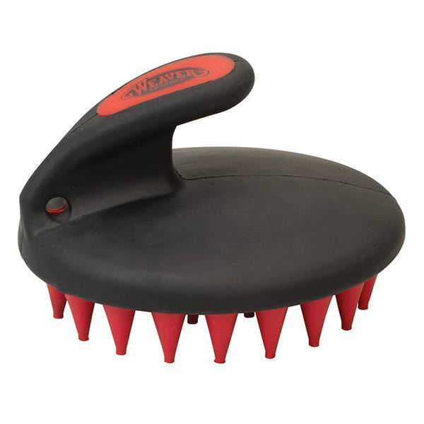 AC65-2058--RED-BLK Weaver Curry Brush