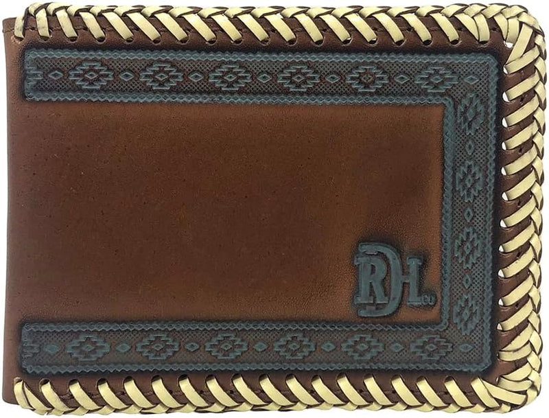 BG231118814W4 Bifold Wallet w/ Rawhide Edging