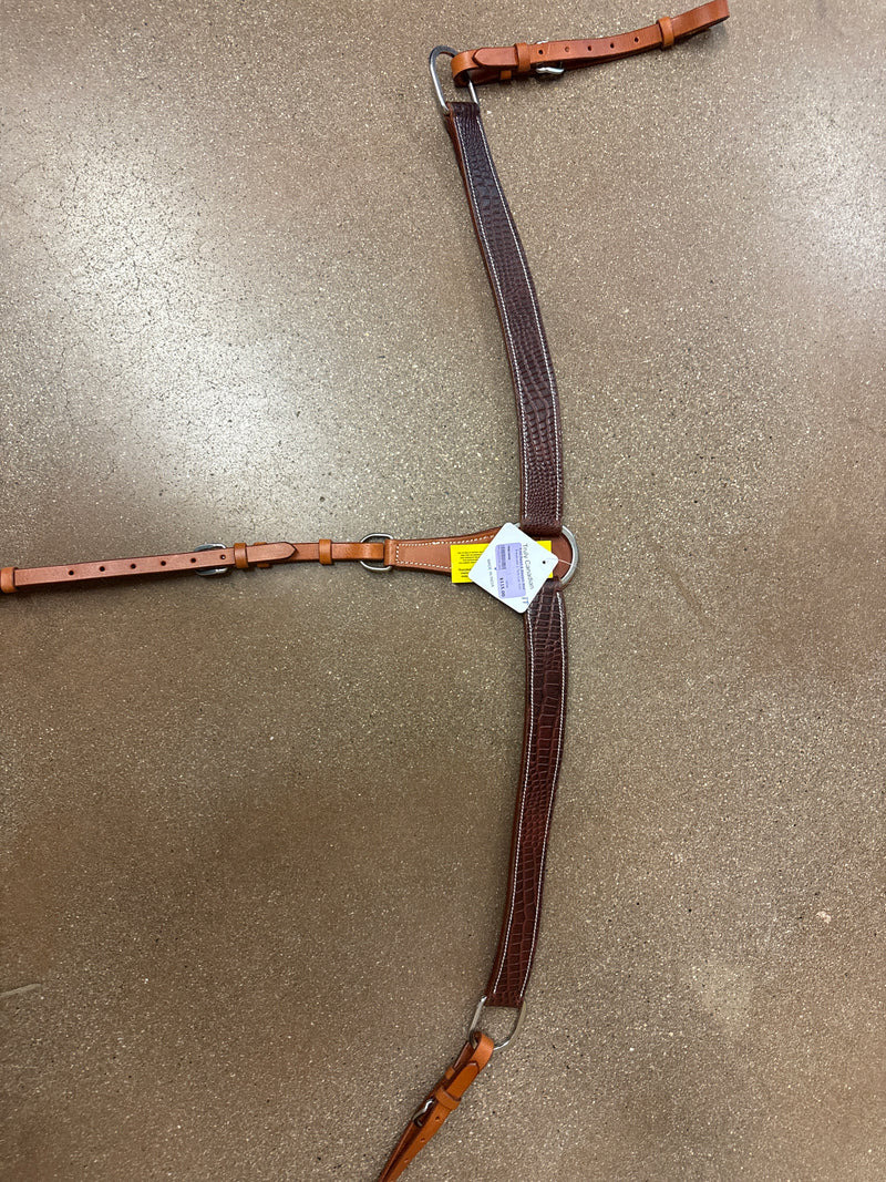 TKBC5950 Breastcollar 2 Tone Croc Print