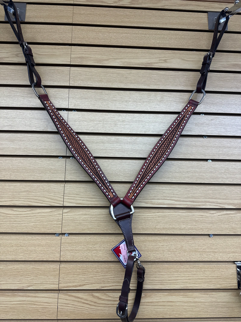 TKDZ5928 Breastcollar Basketweave w/ Buckstitch