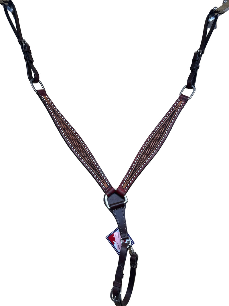 TKDZ5928 Breastcollar Basketweave w/ Buckstitch