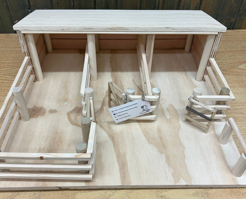 BG-POLESHEDSETUP Custom Made Wood Pole Shed Set Up