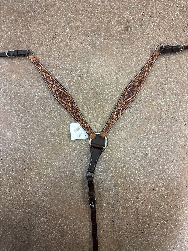 TKDZ5740 Breastcollar Antique Diamond w/Pearl Spots