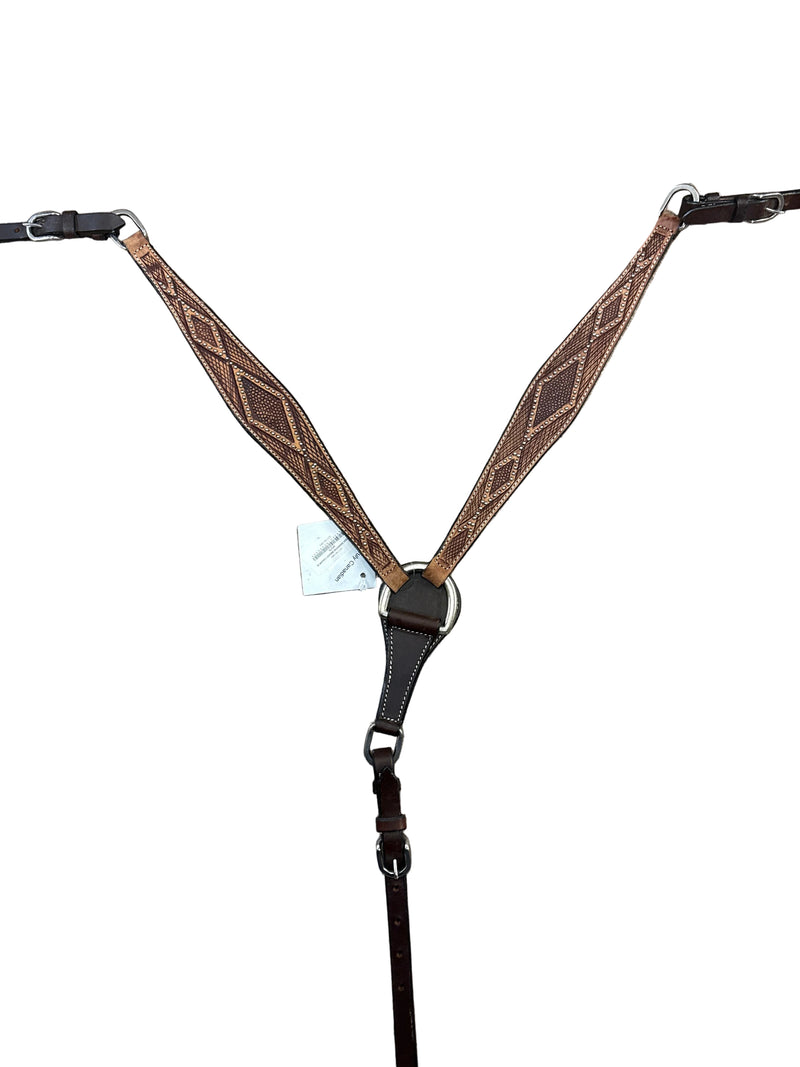 TKDZ5740 Breastcollar Antique Diamond w/Pearl Spots