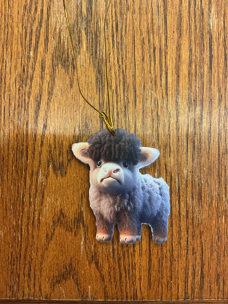 BGCOWORN--4 Ornament -Grey Baby Highland