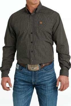 CLMTW1105668 Men's Cinch L/S  Button Small Plaid