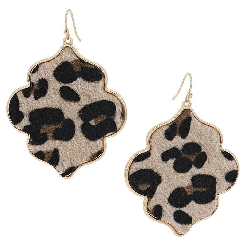 BGAER5738 Cheetah Earrings