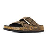 CL09-021-0607-3462 Tan Rustic Leather Sandal w/ Aztec