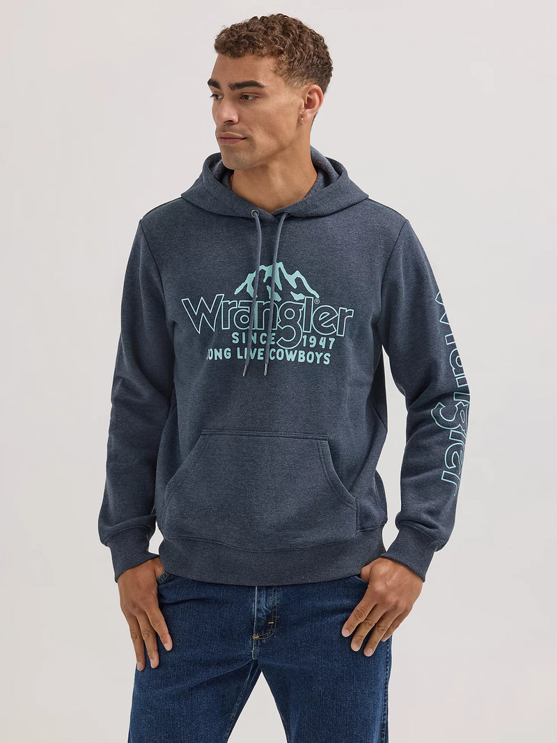 CL112354256  Mens Wrangler Hoodie Cowboy Mountains