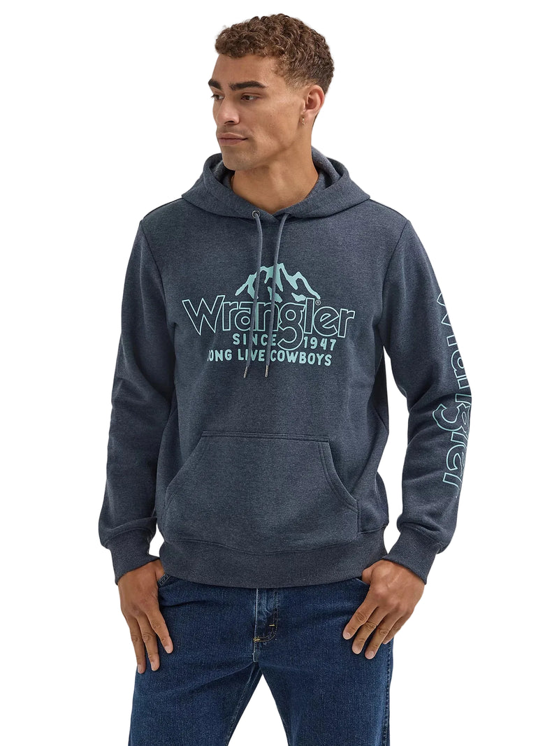 CL112354256 Men's Wrangler Hoodie Cowboy Mountains