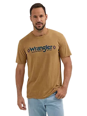 CL112353931 Wrangler Mens T-Shirt -Wrangler Logo w/Aztec