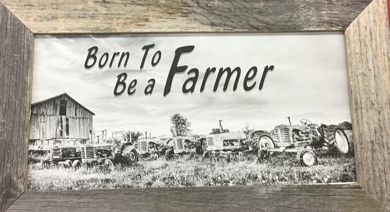 BG48022 Tractor Heaven "Born to be Farmer" 8x16