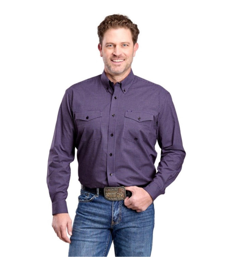 CL03-001-0378-7702 Men's Roper Stretch Mini Check