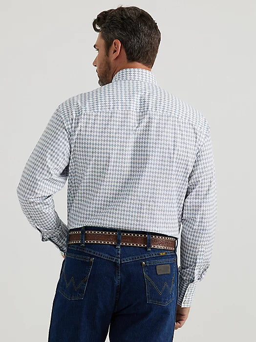 CL112344892 Mens Wrangler L/S GS Diamond Print Button