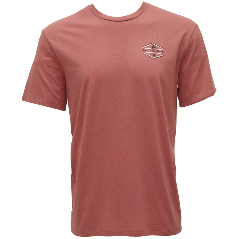 CLHT1655 Men's Hooey T-Shirt - Hooey Rocks- Mahogany