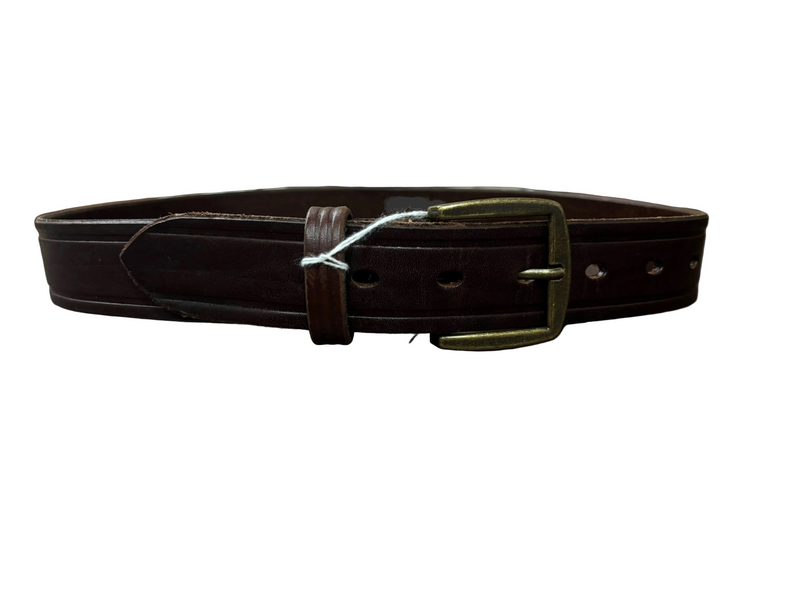 CLBELT-T1E Brown Men's Plain Leather Belt