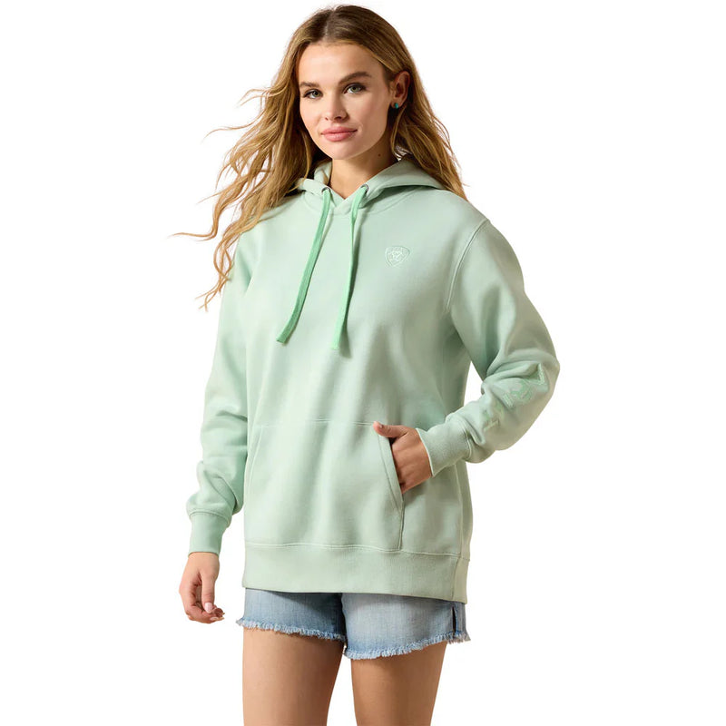 CL10071459 Ariat Ladies 2.0 Hoodie-Silt Green
