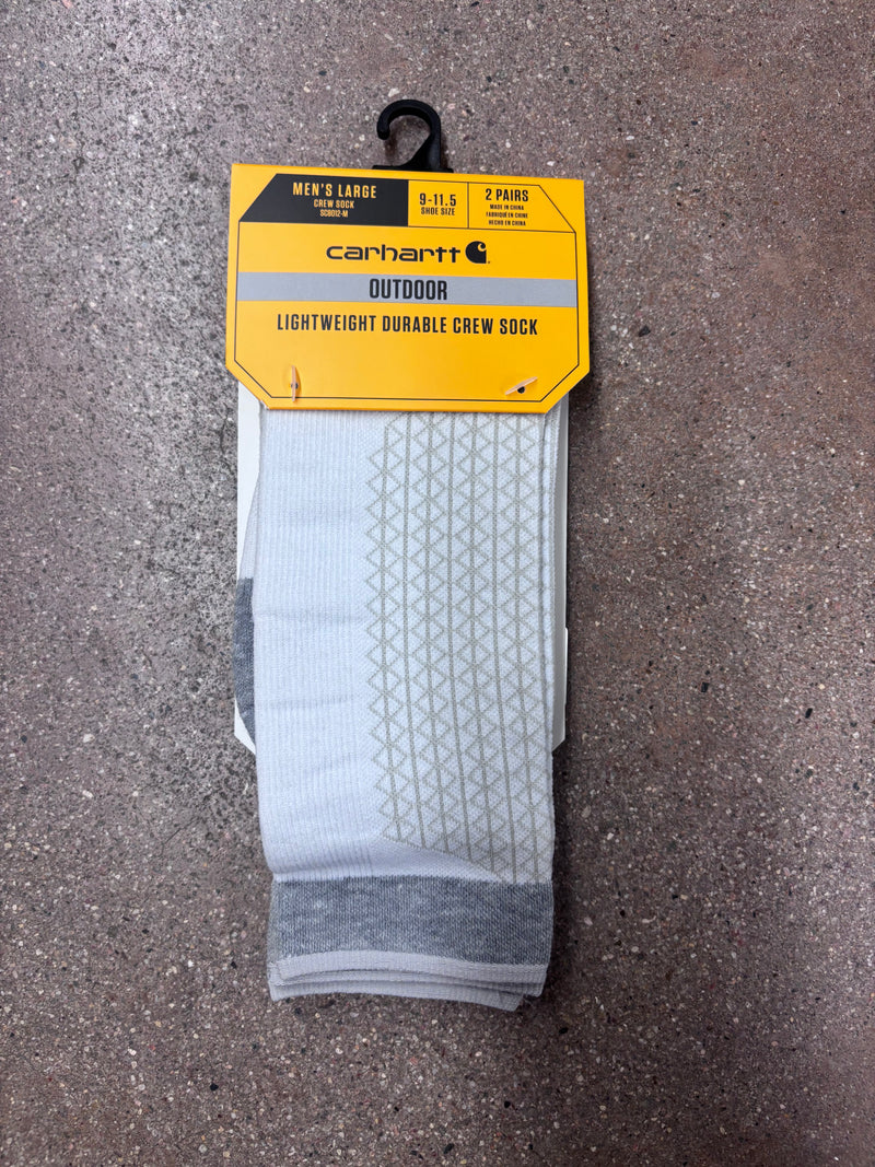 CLSC8012-White Socks Mens- Lightweight Durable Crew