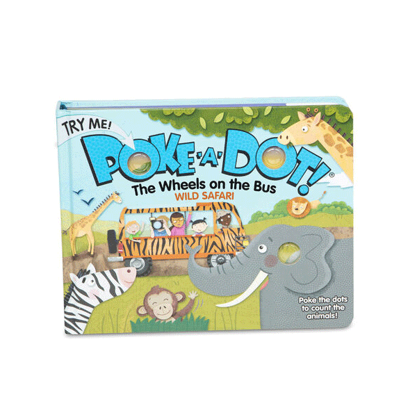 BGMDL41348 Poke-A-Dot Book- "Wheels on the Bus"