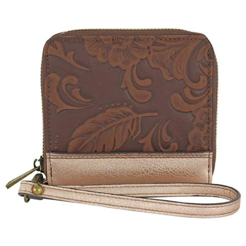 BG22033599W Wallet- Tooling w/ Gold Metallic