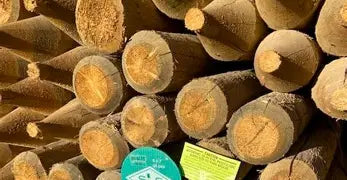 FE568 Spray Lake Posts 5-6"x 8' Treated 50/Bundle