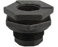 LE60427 Bulkhead Union 1" Poly Fitting