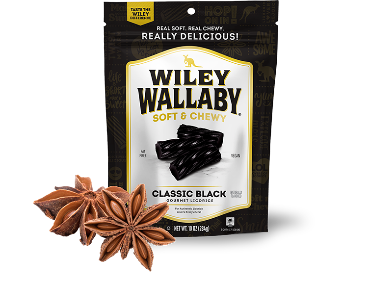 BGLICORICE--Black Licorice Wiley Wallaby