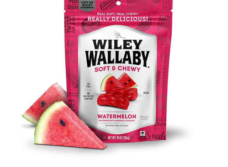 BGLICORICE--WaterMel Licorice Wiley Wallaby