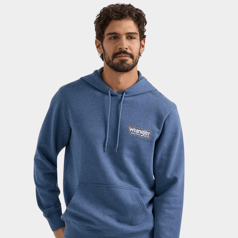 CL112350081 Blue Wrangler Hoodie - Western Wear