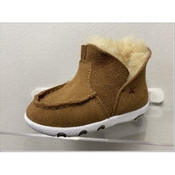 CLTICA0021-2M-Tan Twisted X Infants Chukka Drving Moc Slip On