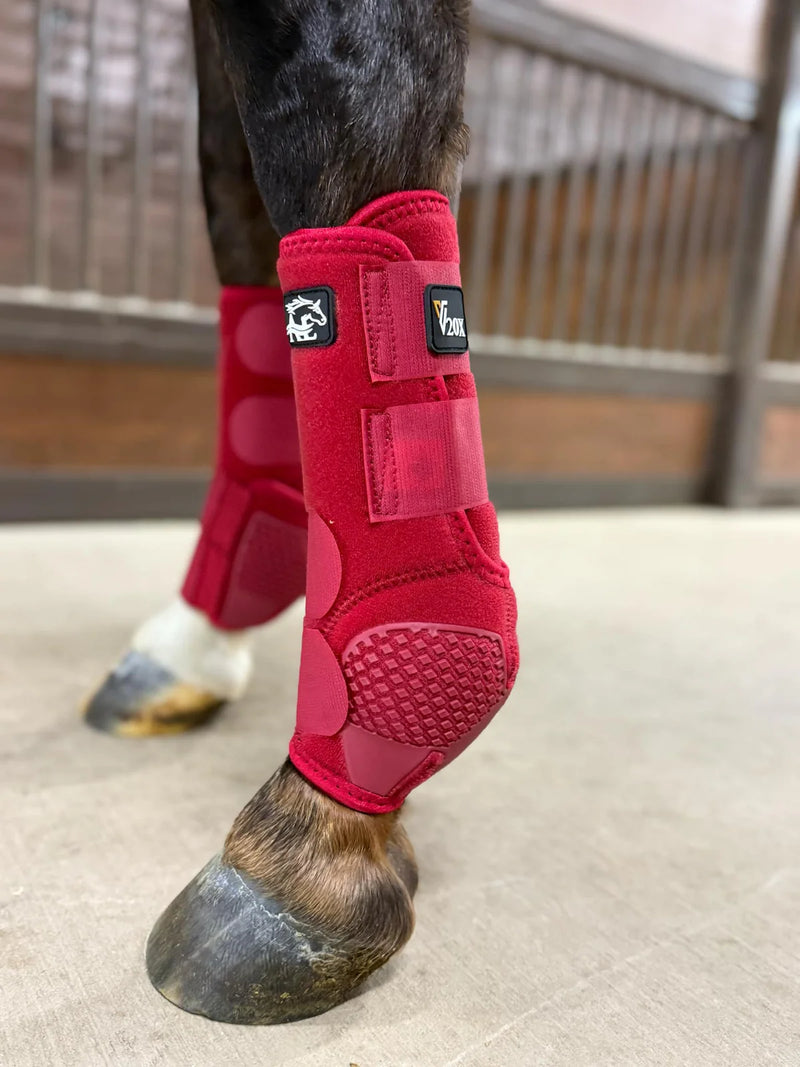 TKV20X-Cherry-M/FRONT Alliance Equine V20X Sport Protection Boot