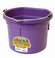 AC115-4-Purple Bucket Flat Back 8qt P8FB