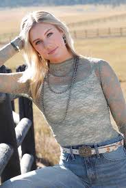 CLCTK7485003 Cruel Girl L/S Lace Top