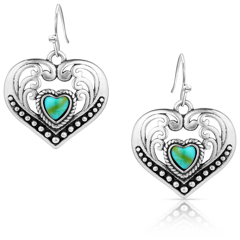 BGER6103 Earrings - "Fierce Hearts"