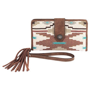 BG2611275161 Justin Ladies Wallet Jaquard w/ Southwest Design